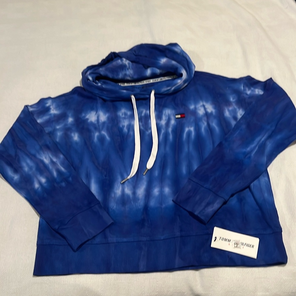 Tommy Hilfiger royal blue hooded sweatshirt